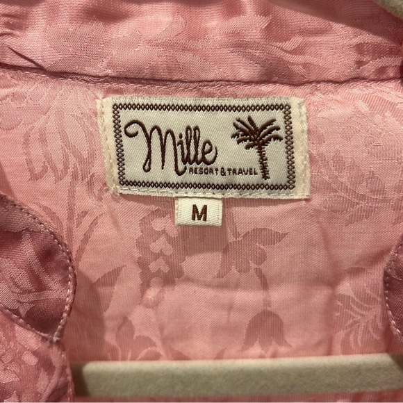 Mille Resort and Travel Ada Tassel Belted Dress in Pink Jacquard - Picture 9 of 10